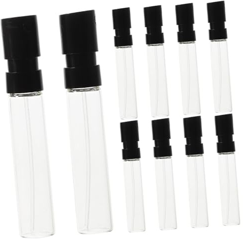 FOMIYES Perfume Atomizer with Glass French Snap Sample Design Bottles Empty 10pcs 2ml Portable Refillable Spray Bottles for Versatile and Protective Cologne Daily Use