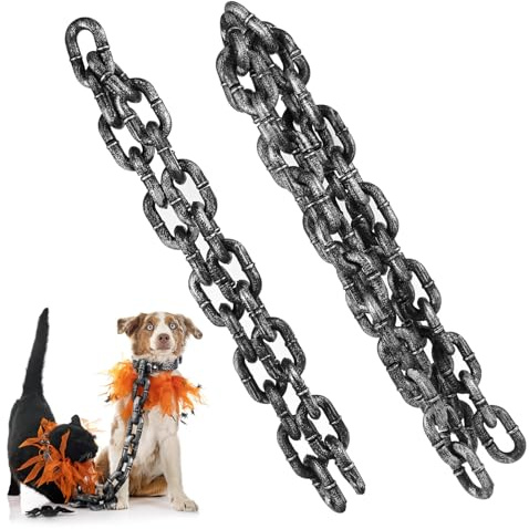Yardwe 2 Grilletes De Plástico para Cadena De Prisión De Halloween De 1 M Y 2 M Accesorios para Disfraces De Halloween Decoración De Fiestas Disfraces Cosplay Fiestas Temáticas De