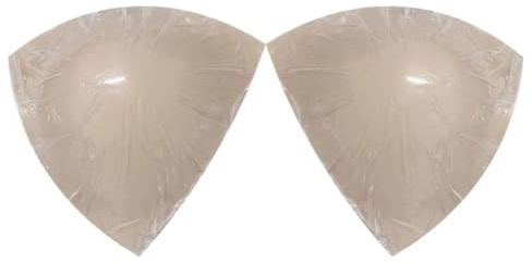 Klibbiga BH-inlägg push-up dubbelsidiga självhäftande silikonkoppar osynliga axelbandslös rygglös BH Ultra Boost geldynor för kvinnor, BEIgE, L More