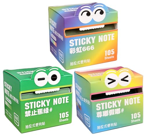 Selbstklebende Haftnotizen Durchsichtig, 105 Transparente Haftnotizen Farbig, Selbstklebend, Wasserdicht Und Leicht Zu Beschreiben - Transparent Sticky Notes Für Schule, Büro, Zuhause 7,5x7x7cm