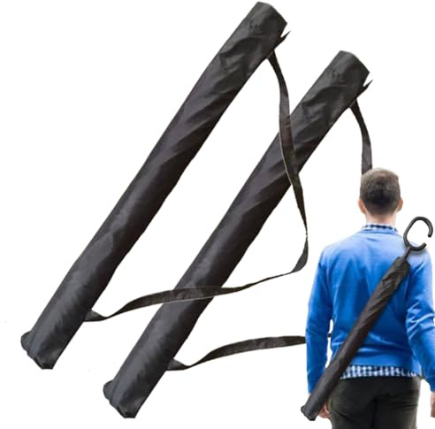 per ombrellone – 2 pezzi supporto portatile con tracolla – per ombrello | per terrazza viaggi pioggia protezione solare campeggio escursionismo passeggiata