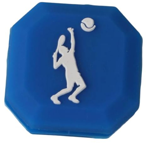 Folpus Amortiguador de Vibraciones para Raqueta de Tenis, vibración de, Regalo, Adorno, fácil instalación, Azul