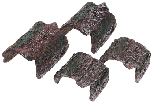 ERINGOGO 4 St ödla skydd reptil gömställe Reptile Cave akvarielandskapsdekoration reptilgrotta orm som gömmer sig Reptil som gömmer grottan PVC