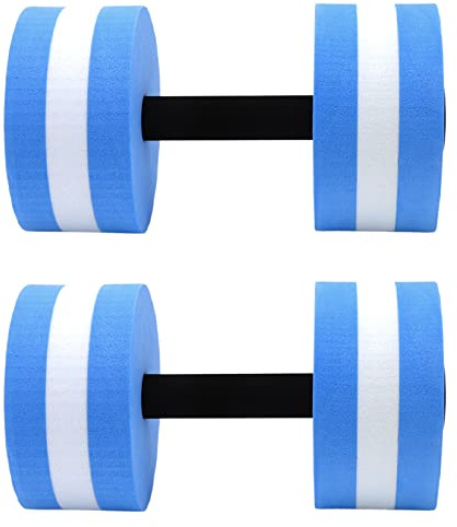 Marhynchus EVA Water Floating Dumbbell 5-lagers Lättviktsyogahantel för Styrketräning i Inomhuspooler Spa Fitness Träning 15 X 27cm (Blå)