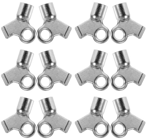 Homoyoyo Set 12 Chiavi per Spurgo Radiatori in Metallo Chiavi Quadrate Piccole per Valvole di Sfiato e Scarico Accessori per Radiatori Adatti a Riscaldamento Domestico e Appartamenti
