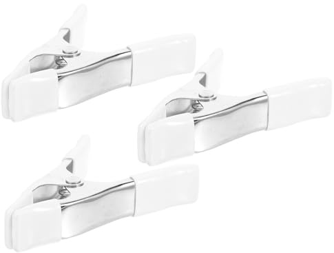 BESPORTBLE 3 Pcs Spring Clamps a Shaped Metal Clips for Backdrop Stand Photography Supplies Home Decoration and DIY Projects 3.94 in Workholding Clips