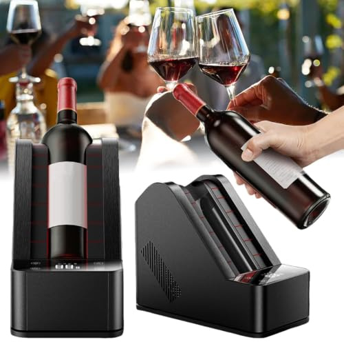 Elektrisk vinkylare Bärbar 750 ml flaskkylare, 5-20°C justerbar termoelektrisk vinkyl med pekkontroll, isfri kylare för röd vit champagne, Home Bar RV