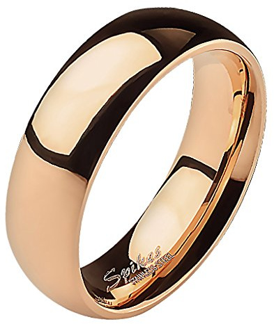 Mianova Band-Ring Edelstahl Partnerring für Damen oder Herren