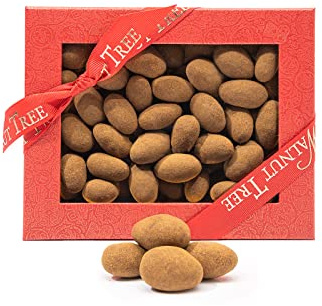 Walnut Tree – Gourmet Almonds Gift, Covered in Milk Chocolate & Dusted with Cinnamon – Handpacked in the UK – Great Taste Award Winner – Luxury Gift Selection, Birthday, Anniversary, 300g