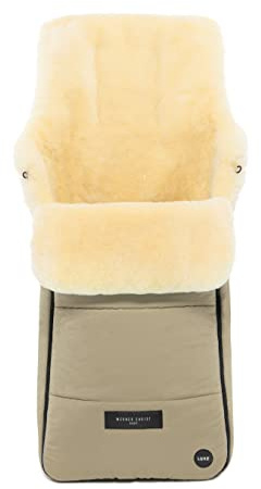 Chancelière AROSA LUXE en peau de mouton pour poussette de WERNER CHRIST BABY – Universelle douillette pour bébé, fourrure médicale, comme matelas à langer et housse pour poussette - couleurs au choix