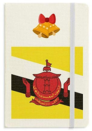Brunei Bandera Nacional Asia País Cuaderno Diario mas Jingling Bell