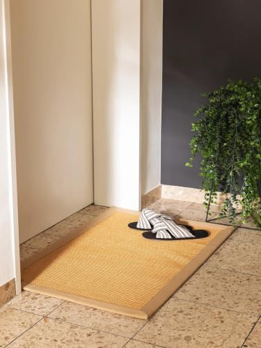 benuta Nest Sisal Naturfaser Teppich Sana - Beige 60x90 cm - Robuster Teppich für Esszimmer & Wohnzimmer - 100% Sisal Naturfaser - Zeitloses Design
