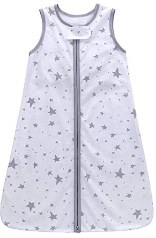 Baby Schlafsack, Sommerschlafsack Baby Neugeborene, Schlafsack Baby Sommer, Strampelsack Baby 0-3 Monate, Pucksack Baby 3-6 Monate, Babyschlafsack Ganzjahres Schlafoverall Kinder Ohne Ärmeln Baumwolle