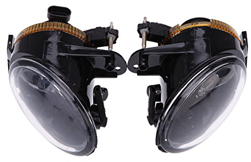 HUIOP Luces antiniebla del parachoques delantero,Par LH & RH Parachoques Delantero Faros Antiniebla Lámpara de Conducción para B6 2006 2007 2008