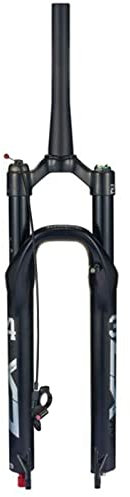ZECHAO 120mm Federweg 26 27.5 29 Mountainbike Fahrradgabel,1-1/2 Rebound Anpassen Aluminiumlegierung Air Mountain Bike Federgabel Fahrrad Federgabel (Color : Black, Size : 27.5inch)