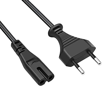 Power Cable Netzkabel Stromkabel 2 polig Replacement for Xbox One X Power Cord