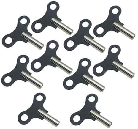OSALADI Uhrenschlüssel-Set Aus Metall – 10er-Pack Aufziehschlüssel Uhrenwerkzeug Aus Holz Elegantes Design Für Uhren