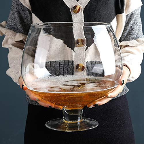 NEWNAN Extra Large Wine Glass, 6000ML Capacity, Glass Material, Solid Pattern, Reusable, Set of 3
