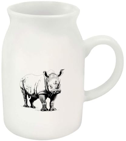 Azeeda 300ml 'Rhino' Ceramic Milk Jug (MJ00013866)