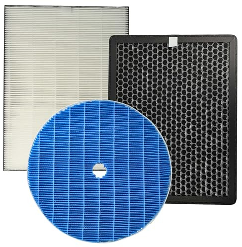 vhbw 3-teiliges Filter-Set kompatibel mit Philips AC3829/10 Luftreiniger | HEPA-Filter, Aktivkohlefilter, Befeuchtungselement