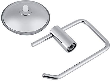 Porta Carta Igienica da Parete con Ventosa, Porta Carta Igienica in Acciaio Inox, Porta Rotolo di Carta Igienica a Ventosa per Bagno WC