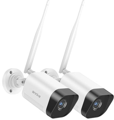 ANNKE 3K Überwachungskamera Aussen mit 2,4/5GHz Dual-Band Wi-Fi, Spotlight, Farb-Nachtsicht, Zwei-Wege-Audio, Intelligente Erkennung, Kompatibles 4/10/16CH WLAN Überwachungskamera Set(2 St) | Spotlight, Farb-Nachtsicht, Zwei-Wege-Audio, Intelligente Erkennung, Kompatibles 4/10/16CH WLAN Überwachungskamera Set