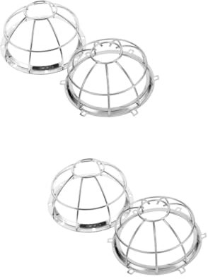 ORFOFE 4pièces Cage De Pour Sprinkler Incendie Fer Lot De Couverture Résistante Pour Détecteurs Et Systèmes De Sprinkler Installation Facile Et