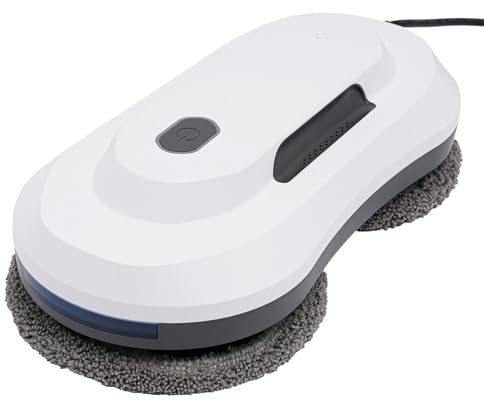 Robot pulitore finestra 2800Pa, lavavetri elettrico con telecomando, 10 tamponi di pulizia 500 mAh batteria al litio intelligente pulitore finestra robot automatico