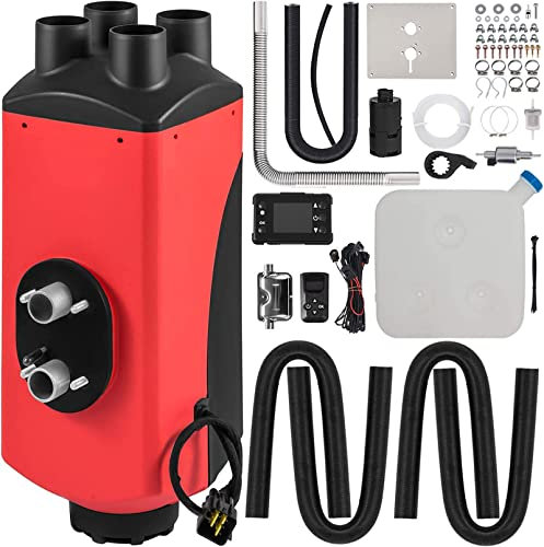 Calentador diésel de 8KW y 24V, kit de calentador de estacionamiento diésel silencioso con tanque de combustible de 10L, monitor de termostato LCD, control remoto para vehículos recreativos de pasaj