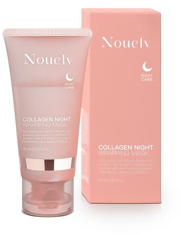 Nouelv - Masque Visage Nuit au Collagène - Anti-Rides, Raffermissant, soins pour le visage, Hydratant et Réparateur, Collagene, Collagen Night Wrapping Mask - Skincare