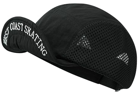 CLAPE Sommar 5 panelkeps män snabbtorkande basebollkeps med kort skärm lätt andas utomhus kort brim löpning sport keps unisex, BSSD2506-svart, one size