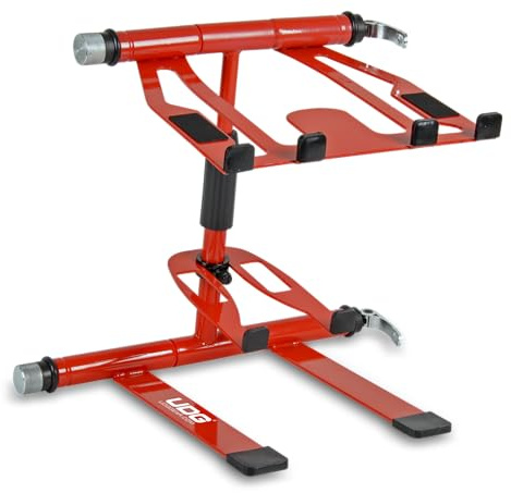 UDG Ultimate DIGI Laptop Stand Schwarz (U96113BL) | Höhen-, neige- und 360-Grad-schwenkbar einstellbar; Laptops bis 18 Zoll; klappbar