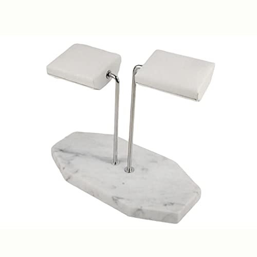 JQQJZLC Juwelierständer Marmor Basis Uhrenhalter Metall Stange Display Requisiten Armband Uhr Display Schmuck Verlangsamen Platzierungsständer (Farbe: D)