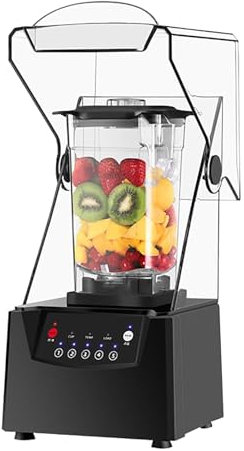 Licuadora industrial profesional de 2200 W de alta potencia para triturar hielo, batidos, batidos, cocina