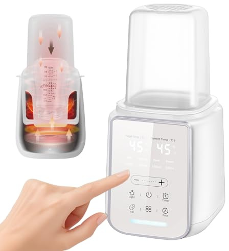 Scalda biberon 8 in 1 scaldabiberon per latte materno o latte con controllo intelligente della temperatura per tutti i biberon