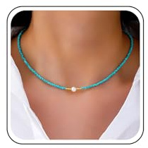 Enautoabs Collier Ras Du Cou En Perle De Bohème Collier Chaîne En Perle Blanches Colliern Ras Du Cou En Perles Minuscules Ras Du Cous En Millet Colliern De Perles Bijoux Pour Femmes