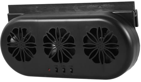 STOBAZA Ventilatore USB per Auto con Funzione Scarico Aria e Raffreddamento Circolazione Aria Alimentata USB per Finestra Auto Raffrescatore Veicolo Facile da Installare