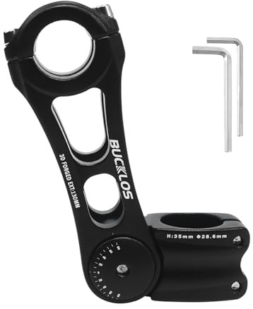 AEYINO Fahrradlenker Vorbau 25.4 * 130mm, Lenkererhöhung Fahrrad Für MTB