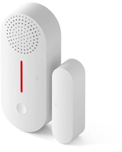 Sistema magnético de contacto con sensor de puerta WiFi con sensor de seguridad para el hogar, control remoto, aplicación de monitoreo, alarma de 100 dB para puertas y ventanas, sonido antirrobo