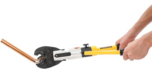 JJsdwin Alicates de prensado de tuberías, herramienta hidráulica para prensar tubos con maletín de transporte, herramienta de prensado para tubos de acero inoxidable y tubos de acero al carbono