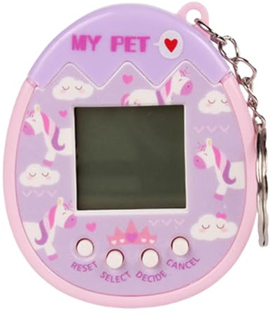 Mini Jouet virtuel numérique – Jeu électronique Portable rétro, Gadget de Jeu sur Console de Poche, Appareil nostalgique avec Interaction LCD avec Animal de Compagnie | Jouet Compagnon numérique pour