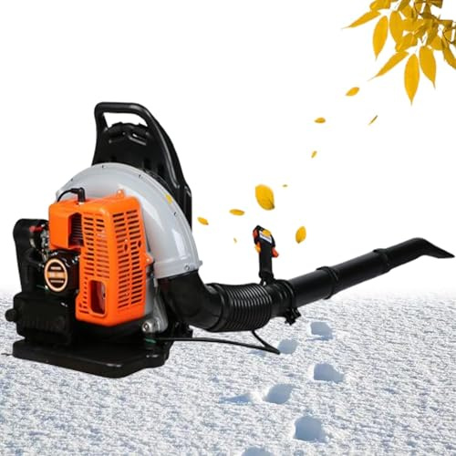 Soffiatore per foglie a benzina, motore a 2 tempi da 63 cc con serbatoio da 1,8 l, per la cura del prato, la spazzata stradale e lo sgombero della neve