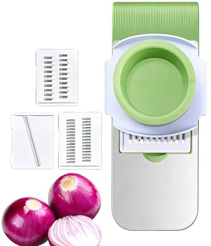 Riaisttd Picador De Verduras | Utensilios de Cocina Multifuncionales de Acero Inoxidable de Mano - Rebanador Cortador De Vegetales,Para Ensalada Fruta Cocina Casera Restaurante Camping Hamburguesas y
