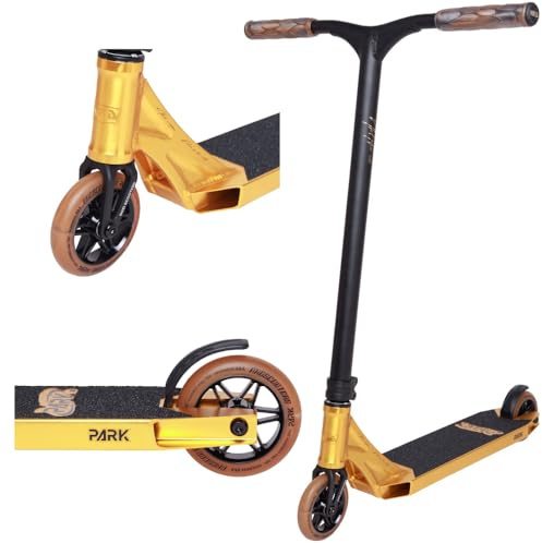 NKD Stunt Scooter Park | Hochleistungs ABEC-9 Lager | 360° Lenker für Freestyle | Robuste 6061 Aluminiumlegierung