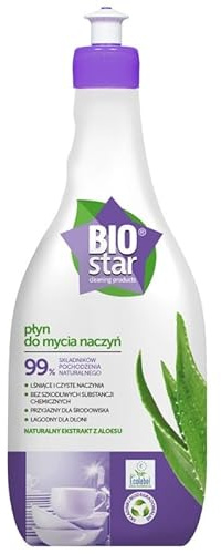 BIOstar Spülmittel 700 ml – Ökologisches Geschirrspülmittel mit Aloe Vera, 97% Natürliche Inhaltsstoffe, Fettlösend & Hautfreundlich, EU Ecolabel, Biologisch Abbaubar