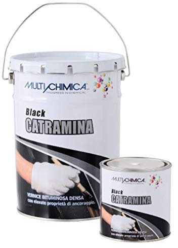 MULTICHIMICA - Black CATRAMINA - 750 ml - Vernice BITUMINOSA