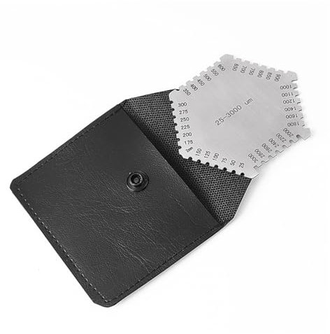 DEWIN Wet Film Comb, High Precision Stainless Steel Wet Film Gauge, 25-3000um Thickness Gauge for Paint Vanish Thickness Measurement