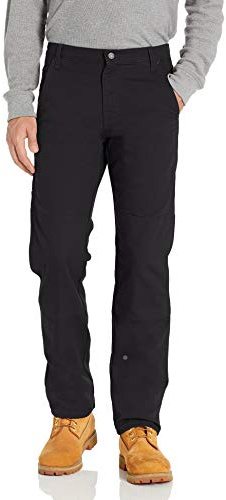 Dickies mens Tough Max Duck Double Knee Work Utility Pants, Stonewashed Black, 32W x 30L US