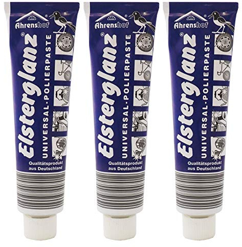 12x 150ml Elsterglanz Original Universal-Polierpaste, Universal-Politur, Poliermittel für alle Gebrauchsmetalle wie Kupfer, Messing, Bronze, Zinn, Nickel, Gold und Edelstahl