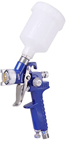 HVLP Spritzpistole, Farbsprüher Auto-Spritzpistolen-Set mit 0,8/1,0 mm Düse, Farbmischung, Schnellbecher für Auto-Möbelmalung (0.8mm)